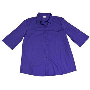 American Sweetheart Women's Small purple button up top